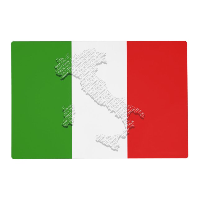 Italian flag placemat (Front)
