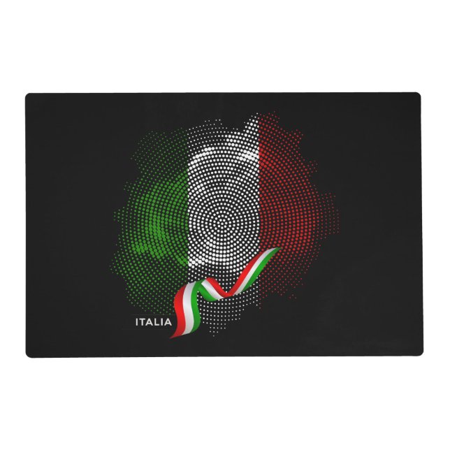 Italian flag placemat (Front)
