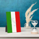 Italian flag plaque<br><div class="desc">An ideal gift for all those who are patriotic of their country!</div>