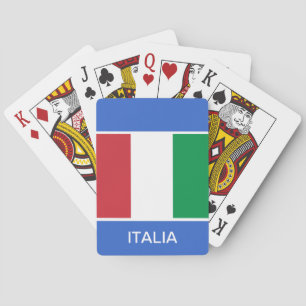 Italian flag playing cards