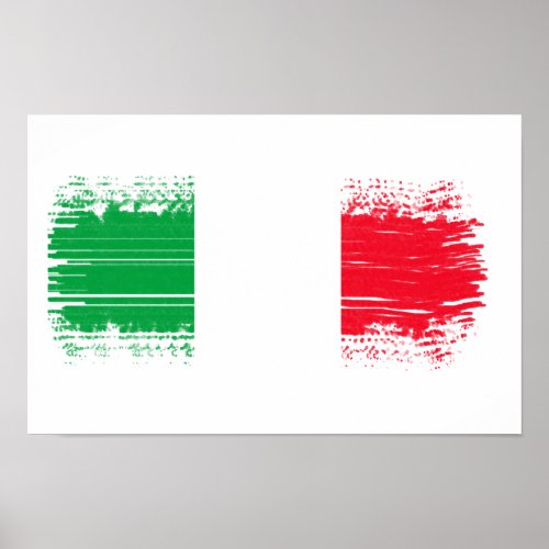 Italian flag poster