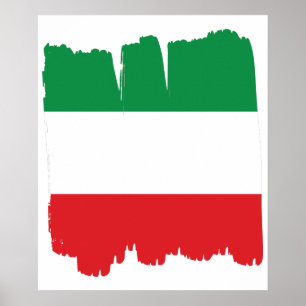 Italian flag poster