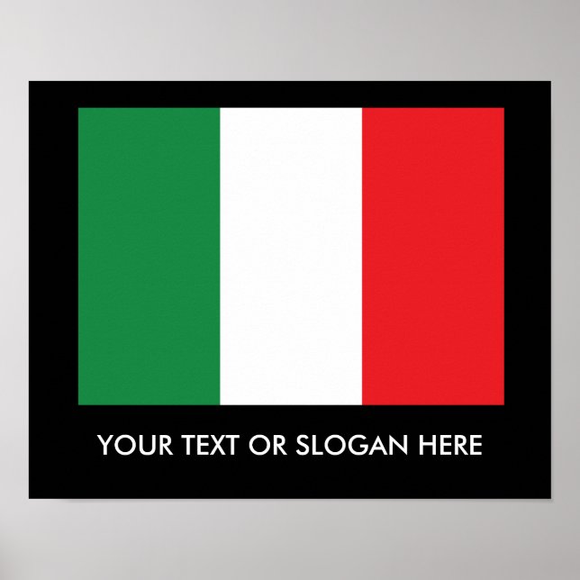 Italian Flag Poster (Front)