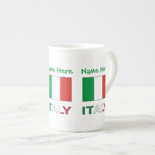 Italian Flag Republic Day Pride Personalized Gift Bone China Mug
