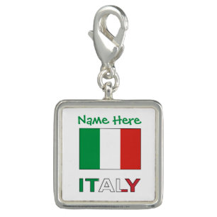 Italian Flag Republic Day Pride Personalized Gift Charm