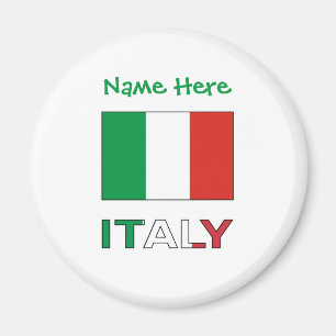 Italian Flag Republic Day Pride Personalized Gift Magnet