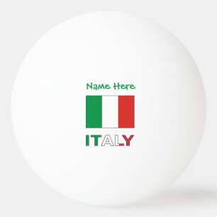 Italian Flag Republic Day Pride Personalized Gift Ping Pong Ball