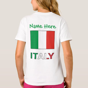 Italian Flag Republic Day Pride Personalized Gift T-Shirt