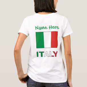 Italian Flag Republic Day Pride Personalized Gift T-Shirt