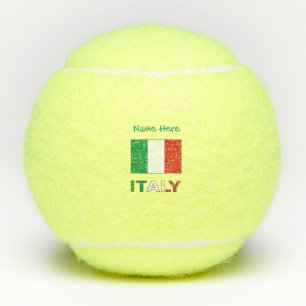 Italian Flag Republic Day Pride Personalized Gift Tennis Balls