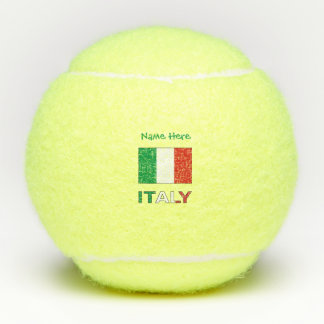 Italian Flag Republic Day Pride Personalized Gift Tennis Balls