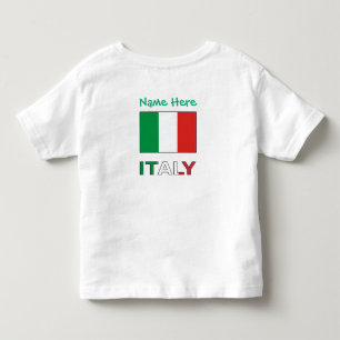 Italian Flag Republic Day Pride Personalized Gift Toddler T-shirt