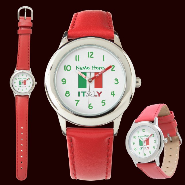 Italian Flag Republic Day Pride Personalized Gift Watch (Creator Uploaded)
