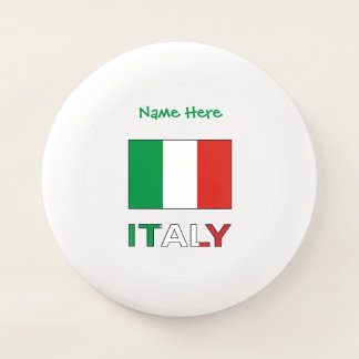 Italian Flag Republic Day Pride Personalized Gift Wham-O Frisbee