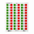 Italian Flag Return Address Label Template | Zazzle
