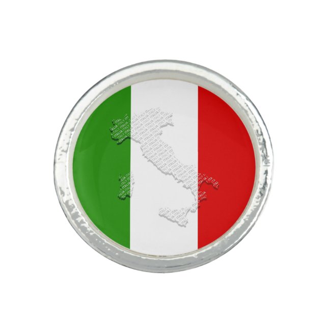 Italian flag ring (Front)