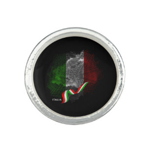 Italian flag ring