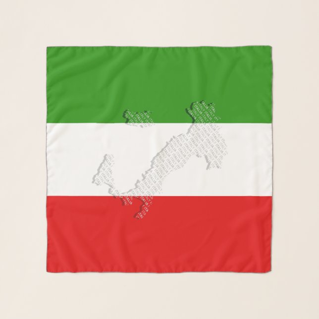 Italian flag scarf (Front (Horizontal))