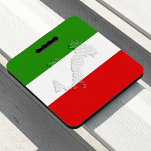 Italian flag seat cushion