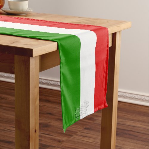 Italian flag short table runner
