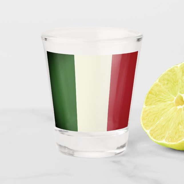 Italian Flag Shot Glass (Front)