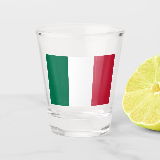Italian Flag Shot Glass (Front)