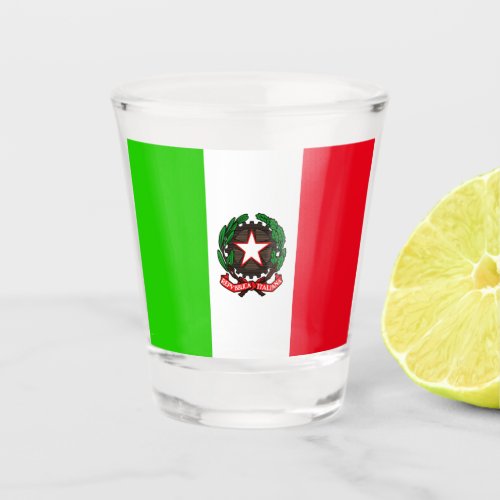Italian flag shot glass