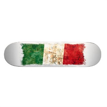 Italian Flag Skateboard by RodRoelsDesign at Zazzle