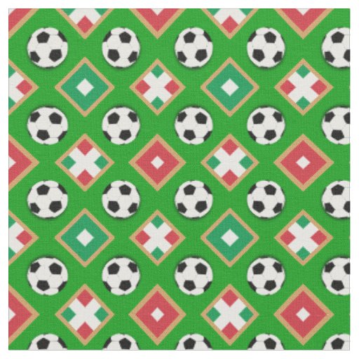 Italian Flag & Soccer Ball /Italy Football fashion Fabric