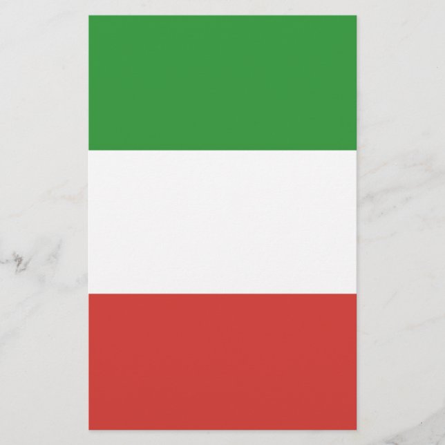 Italian Flag Stationery (Front)
