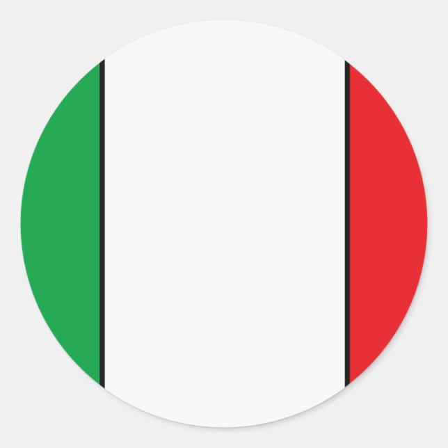 Italian Flag Sticker (Front)
