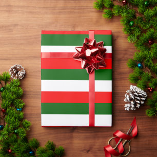Italian Flag Stripes Design Wrapping Paper