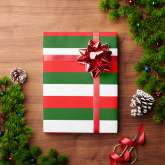 Italian Flag Stripes Design Wrapping Paper