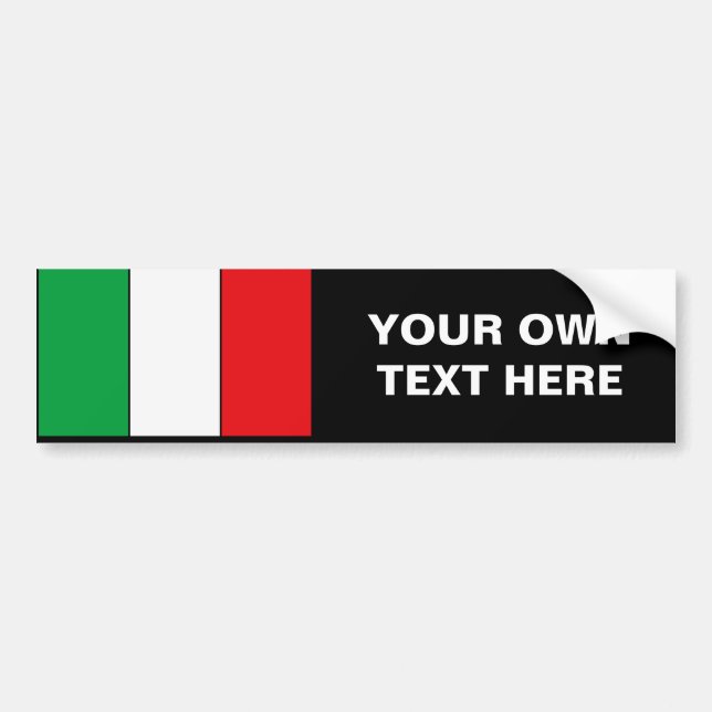 Italian Flag T-shirts and Gifts Bumper Sticker (Front)