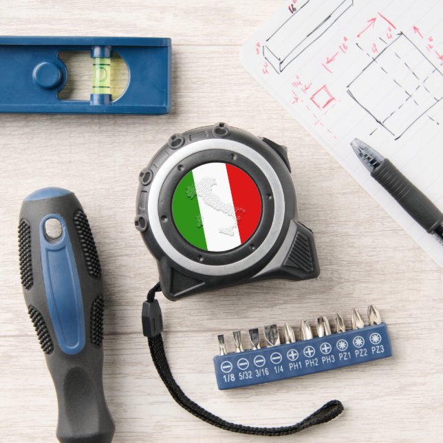 Italian flag tape measure (Workshop)
