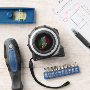 Italian flag tape measure