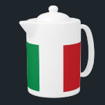 Italian flag teapot<br><div class="desc">Italian flag</div>