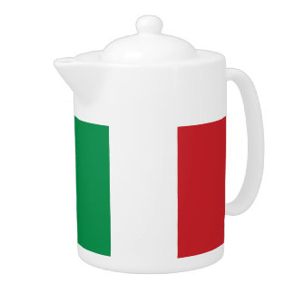 Italian flag teapot