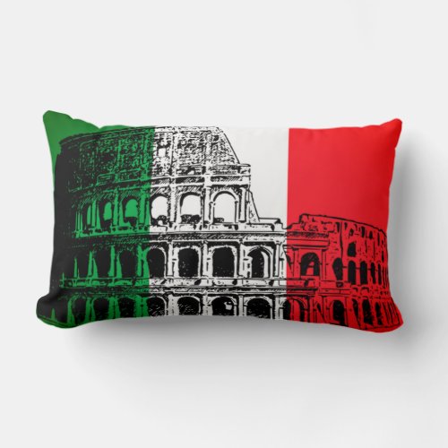 Italian Flag Throw PIllow