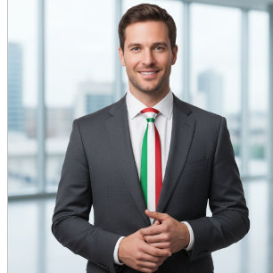 Italian flag tie, flag tie, Italian flag ties