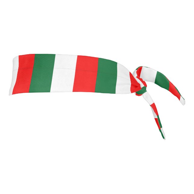 Italian Flag Tie Headband (Rotate 90)