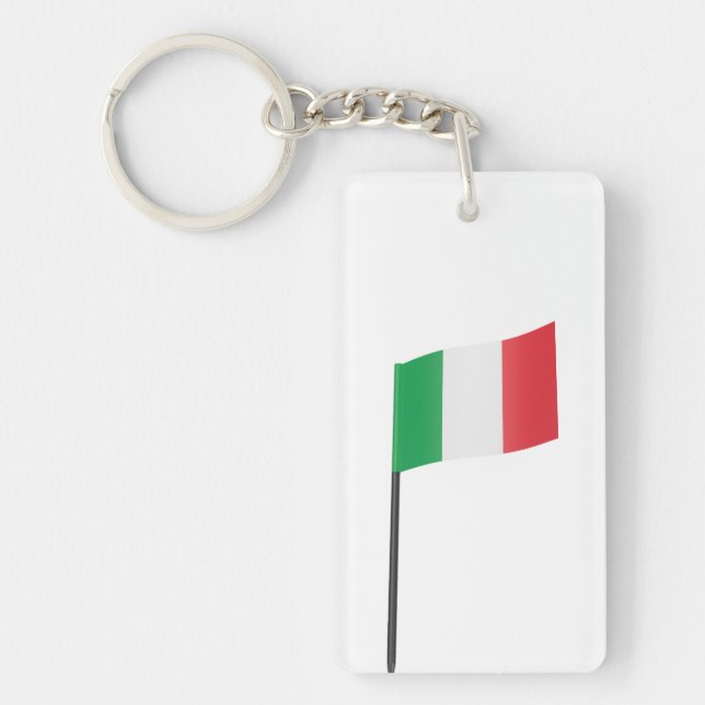 Italian flag toothpick keychain (Front)