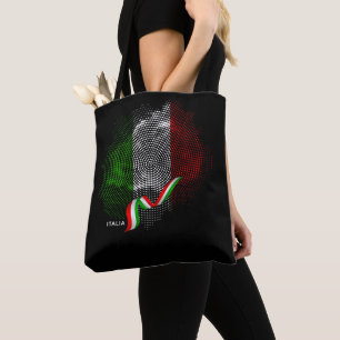 Italian flag tote bag