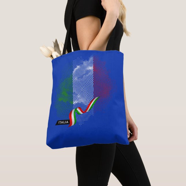 Italian flag tote bag (Close Up)
