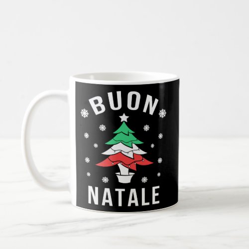 Italian Flag Tree Buon Natale Coffee Mug