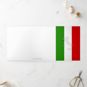 Italian flag Tri-Fold card