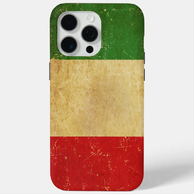 Italian Flag Vintage Grunge Case-Mate iPhone Case (Back)
