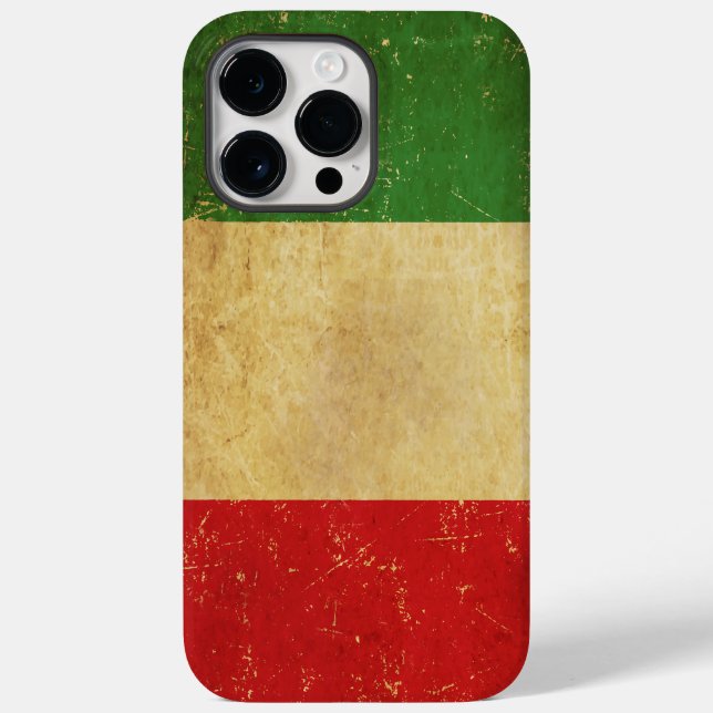 Italian Flag Vintage Grunge Case-Mate iPhone Case (Back)