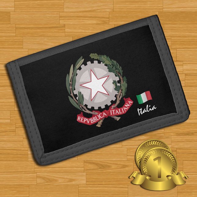Italian flag wallet, emblem, Italy fashion Trifold Wallet (Creator Uploaded)
