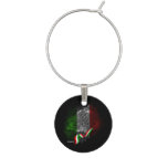 Italian flag wine charm